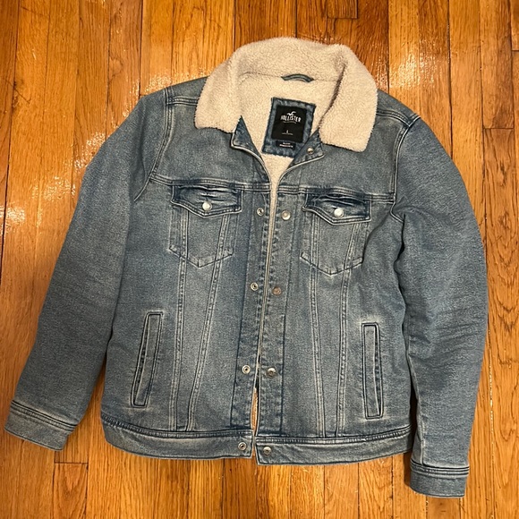Hollister Sherpa Denim Jacket - Picture 1 of 4